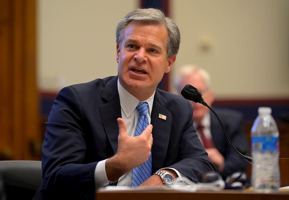 Direktor FBI Christopher Wray svjedoči pred američkim Kongresom 17. septembra o prijetnjama KPK.