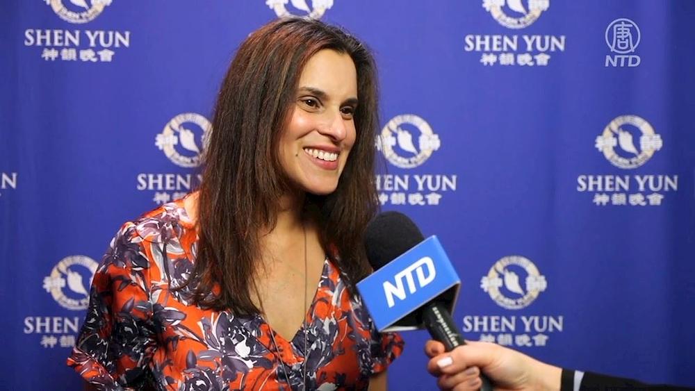  Natasha Jouhl na nastupu Shen Yun u Londonu 3. marta. (NTD Television)