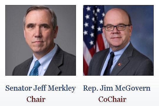 Ovaj izvještaj su objavili američki senator Jeff Merkley (D-OR) i američki zastupnik James McGovern (D-MA), predsjednik i dopredsjednik komisije.