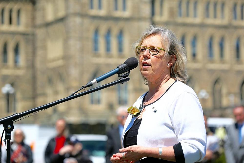 Tokom intervjua na manifestaciji, Elizabeth May je kazala, "Istinitost i Dobrodušnost i Tolerancija su divna načela za cijeli svijet" i "Sva  načela poput ovih su jako dobrodošla u Kanadi“.