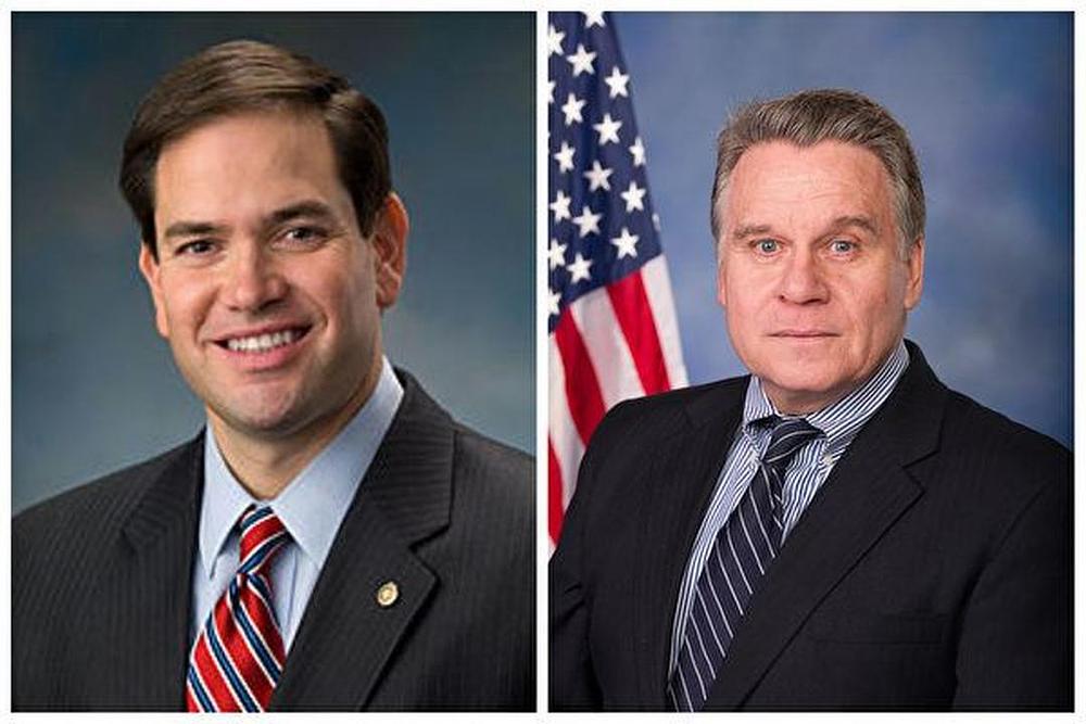 Senator Marco Rubio (lijevo) i zastupnik Chris Smith (desno) su poslali pisma podrške forumu 