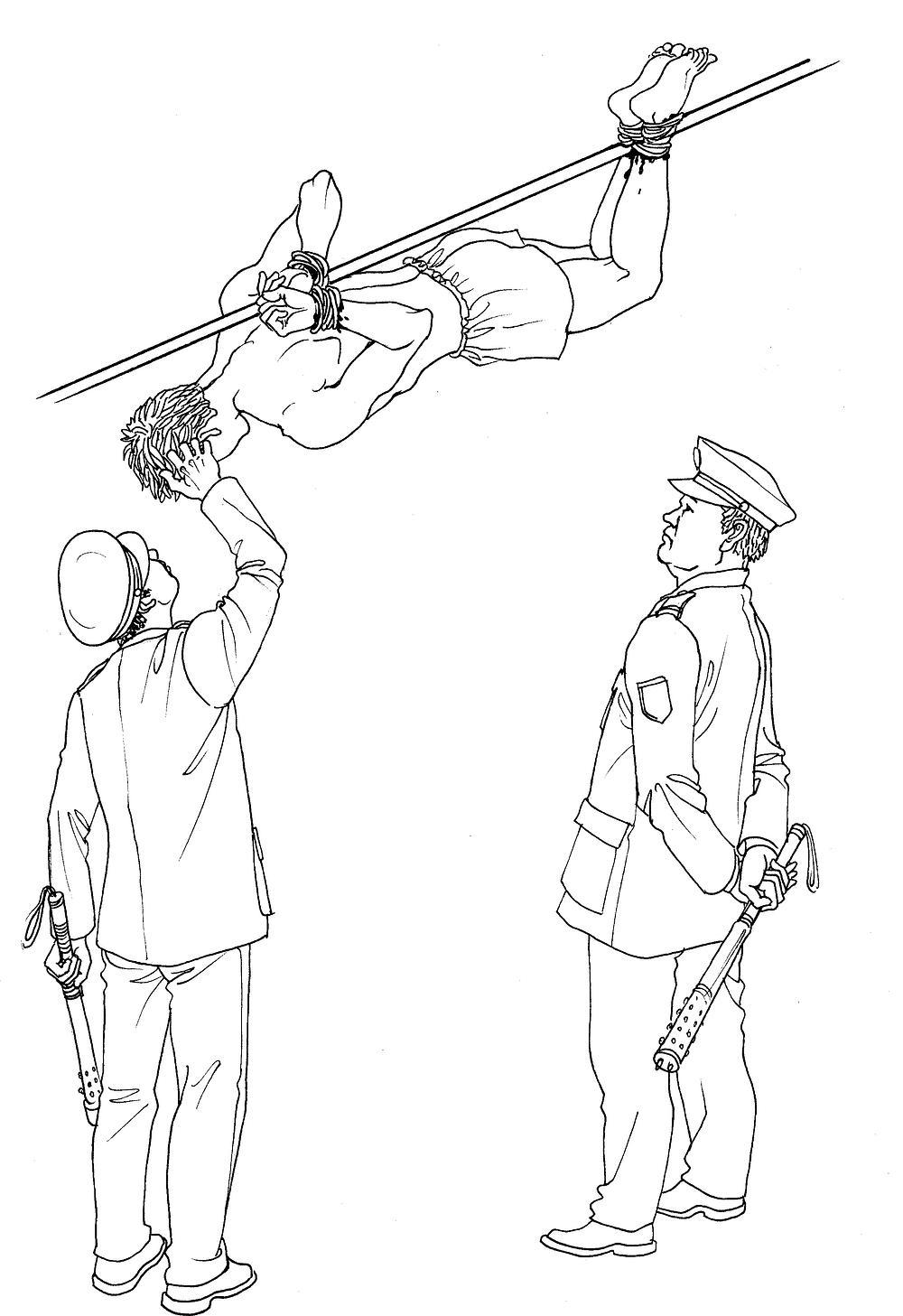 Ilustracija mučenja: „Pečenje cijele ovce“