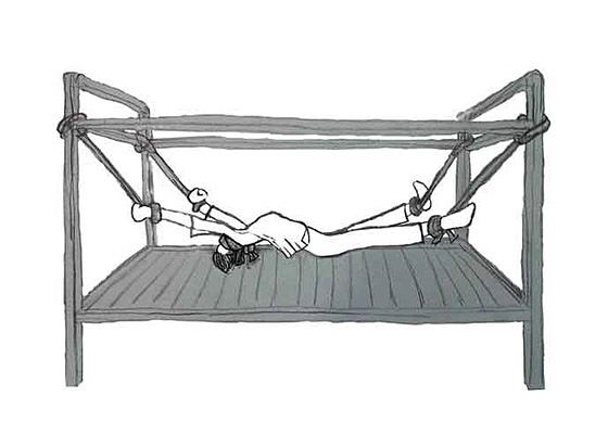 Ilustracija mučenja rastezanja