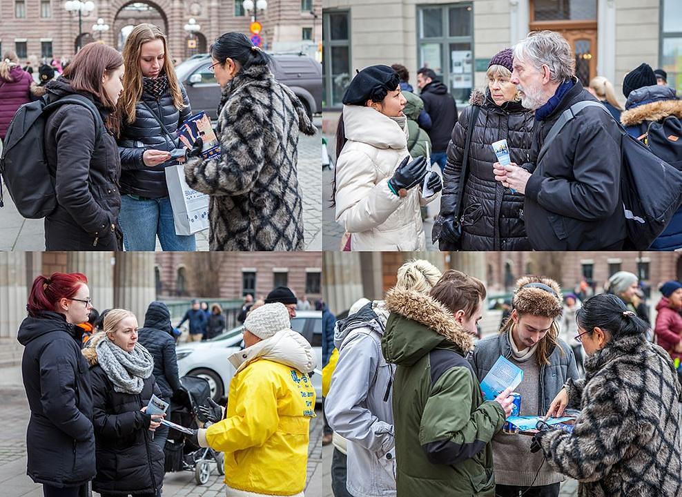 Praktikanti razgovaraju sa ljudima o progonu.