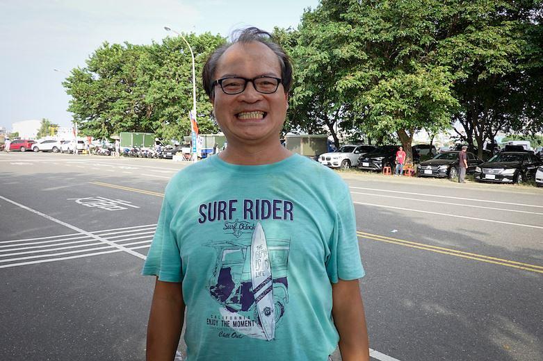 Gospodin Lin Shixiong, koji je na turneji oko ostrva, je stigao u grad Tainan baš na vrijeme da gleda vatromet.