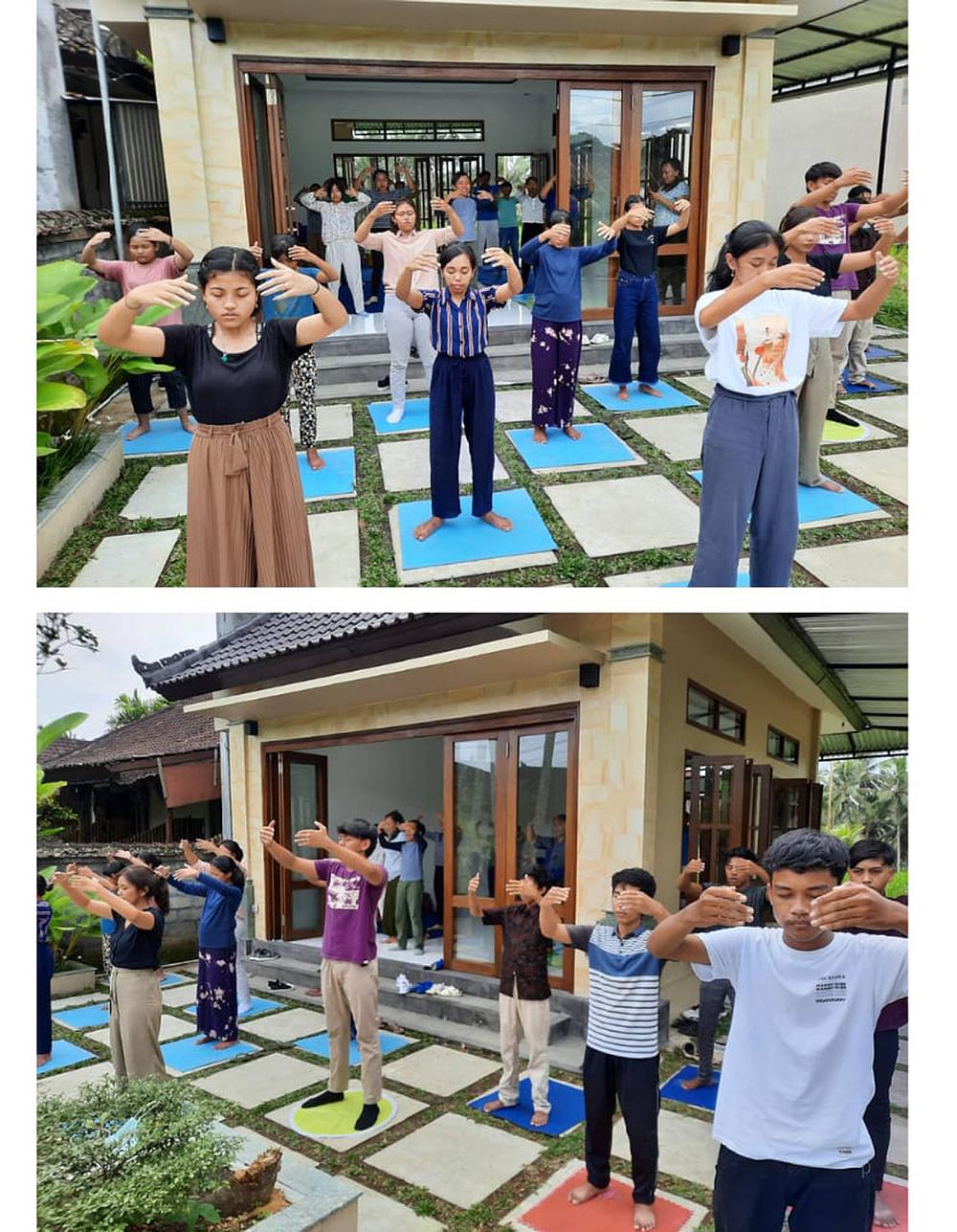  Praktikanti zajedno rade vježbe nakon čitanja Fa i razmjene iskustava