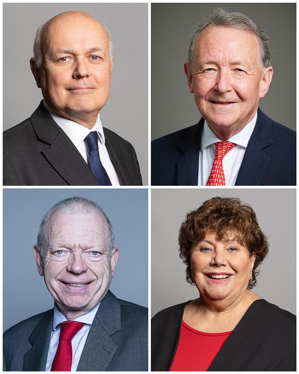 Slijeva nadesno: Sir Iain Duncan Smith, Lord David Alton iz Liverpoola, Lord Philip Hunt iz Kings Heatha i Marie Rimmer MP